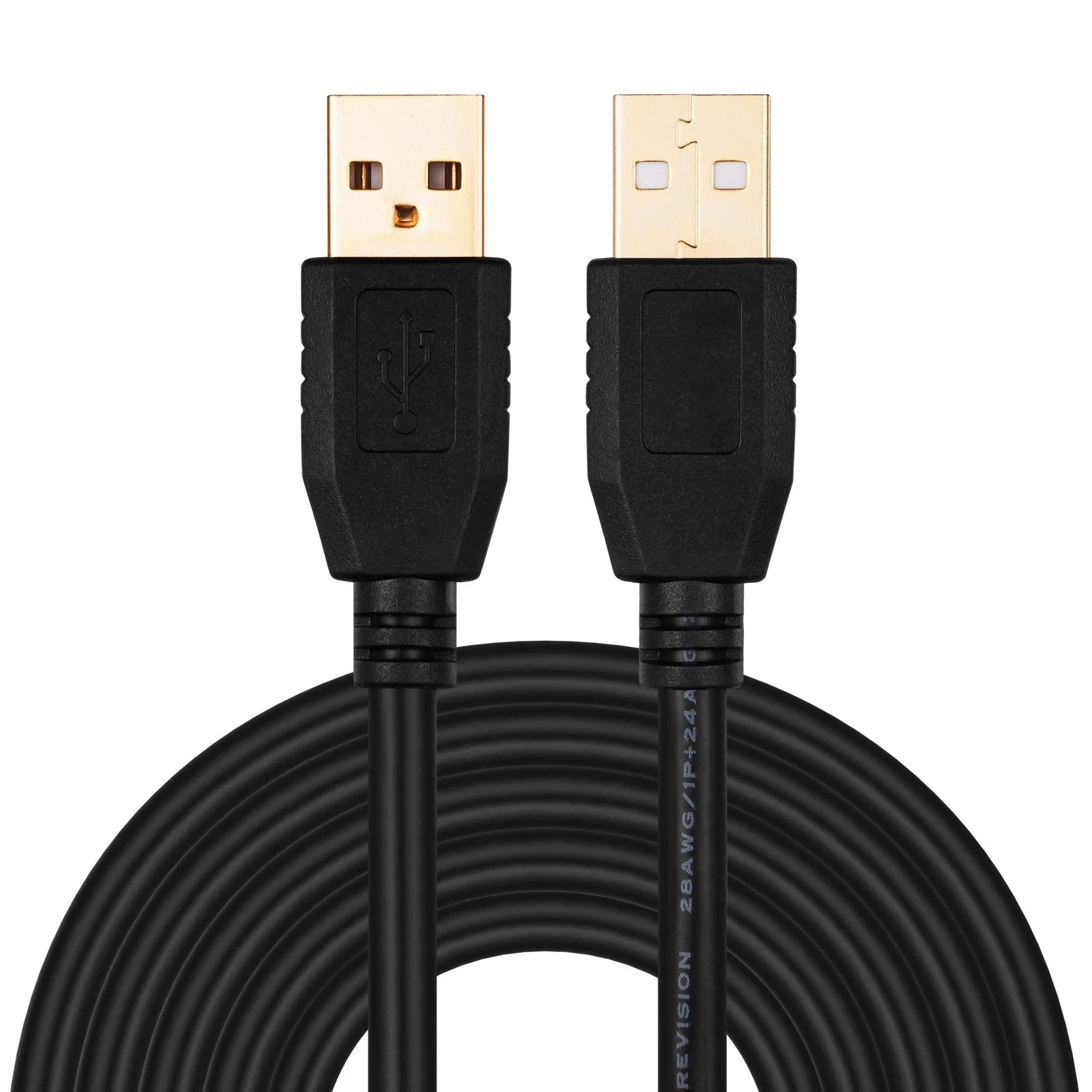 USB A to A Male Cable 30Ft, USB to USB Cable USB Male to Male Cable Double En