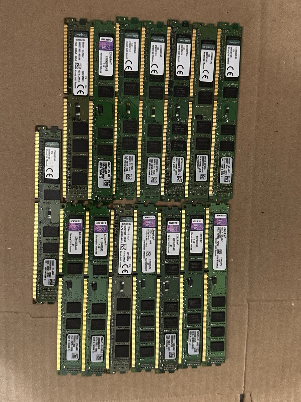 Lot Of (15) Kingston 4GB DDR3 RAM