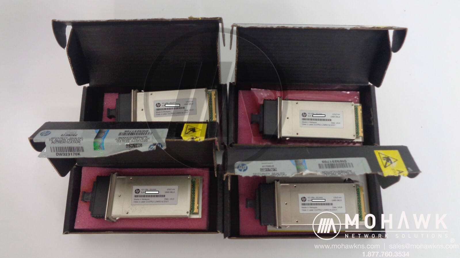4 Lot Genuine HP ProCurve J4858C Mini-GBIC Gigabit SFP 850nm Transceiver 1G SX