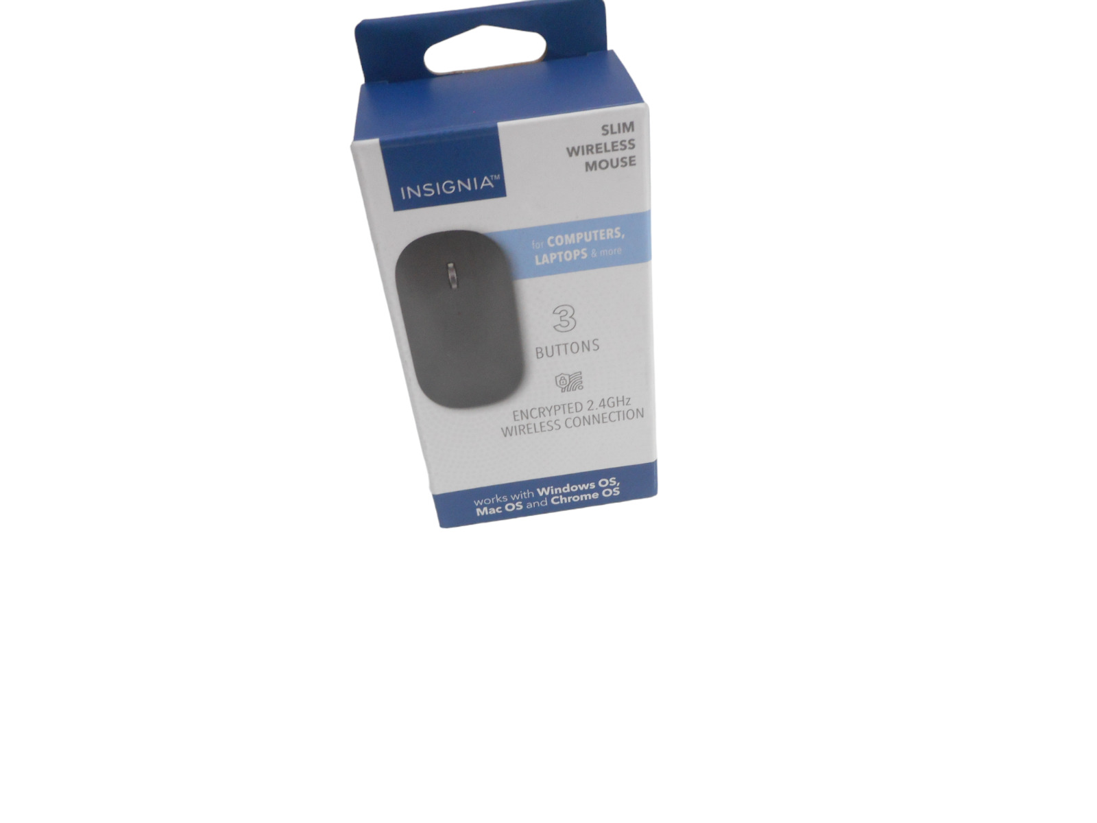 Insignia- Wireless Optical 3-Button Mouse , NS-PM2SK3B23 - Black - NEW