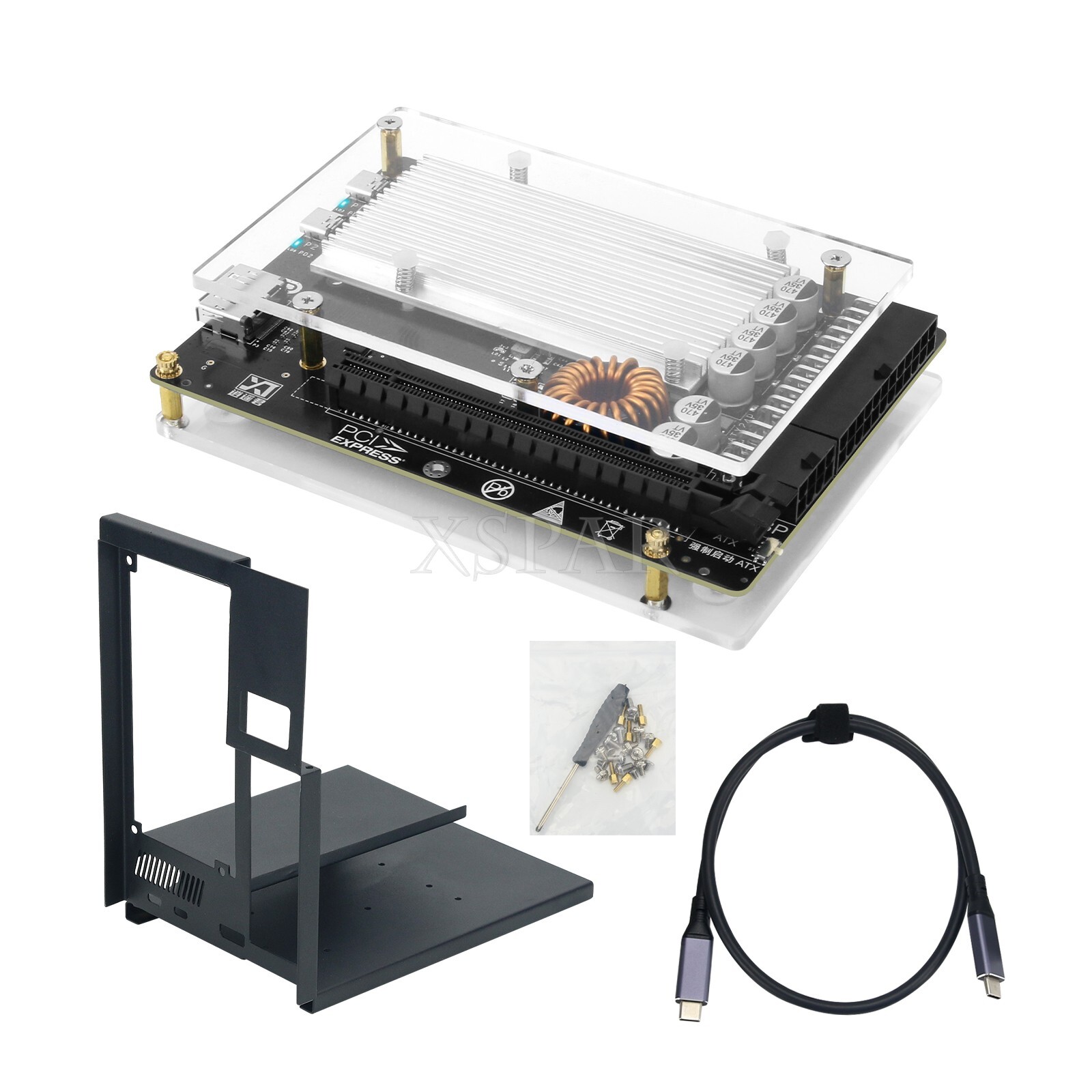 HAMGEEK BX V2.0 Graphics Card Expansion Dock with 60cm 4 Data Cable SFX Bracket