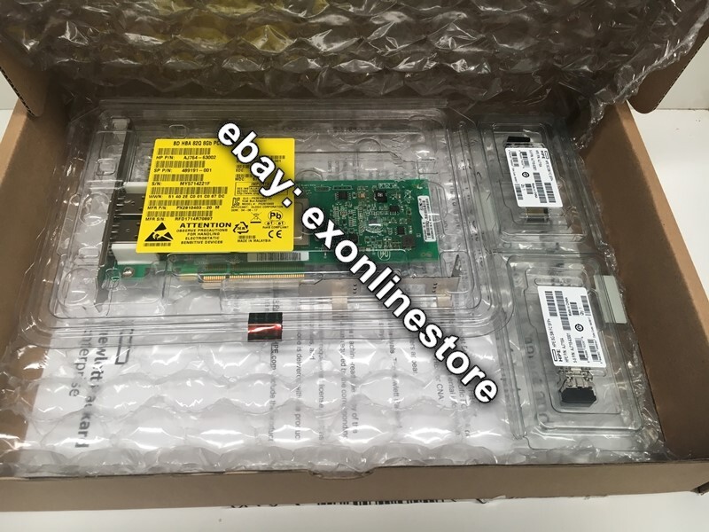 AJ764A - HPE 82Q 8Gb 2-port PCIe Fibre Channel Host Bus Adapter open box