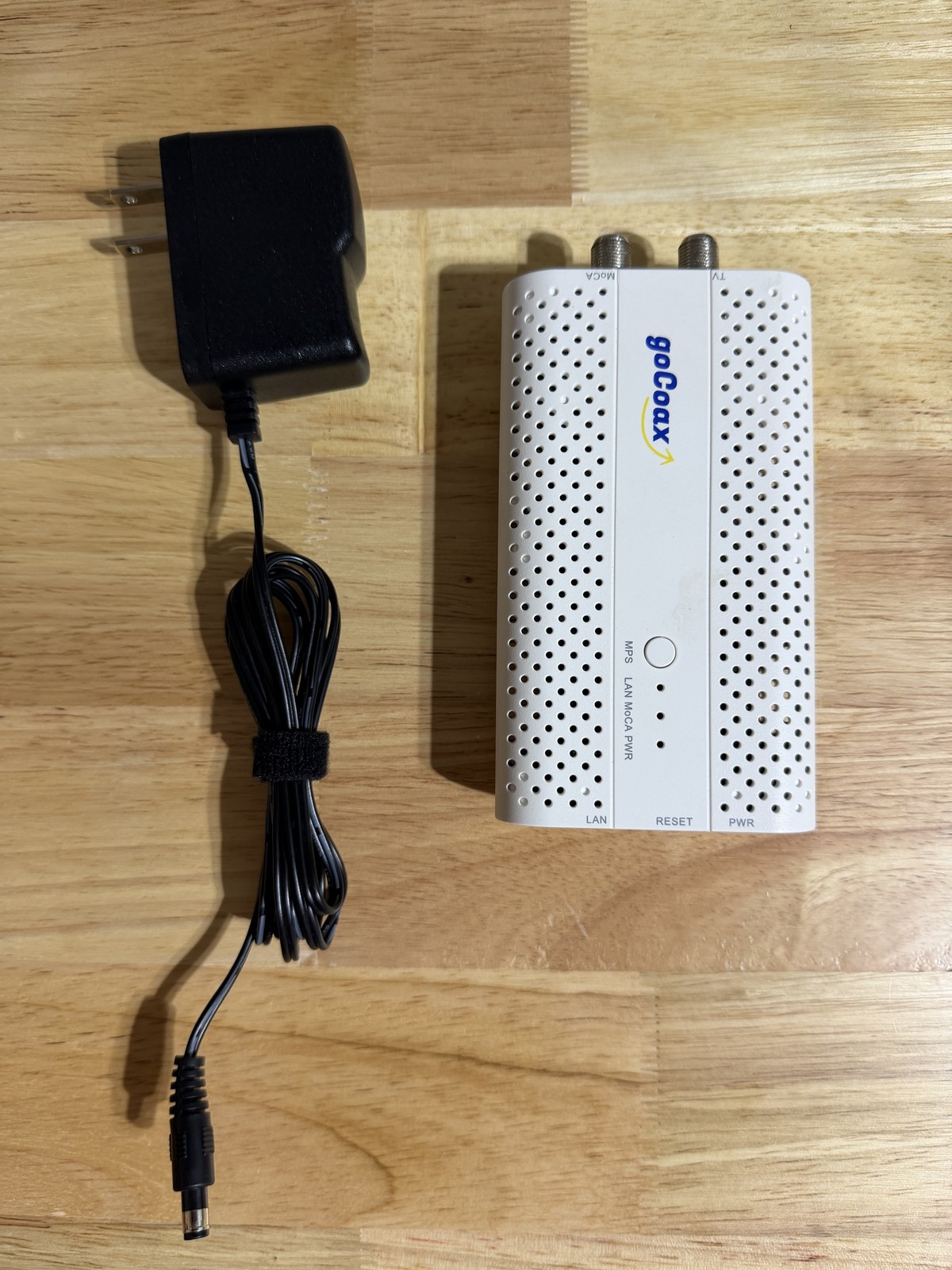 goCoax WF-803M MoCA 2.5 Ethernet Adapter w/ Power Adapter - Ethernet Over Coax
