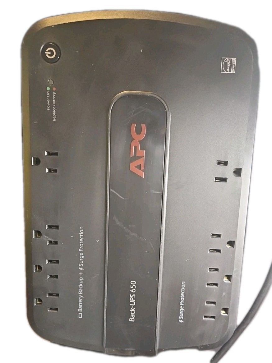 APC Back-UPS (Uniterruptable Power Supply) 650 Surge Protection Unit WORKINGD