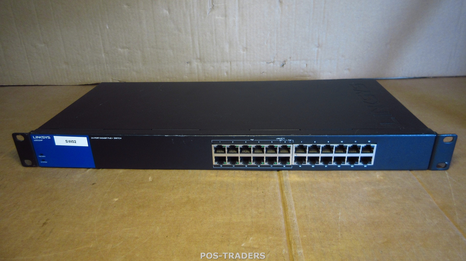 Linksys LGS124P 24-Port PoE+ 120W GIGABIT LAN Switch + RACK EARS