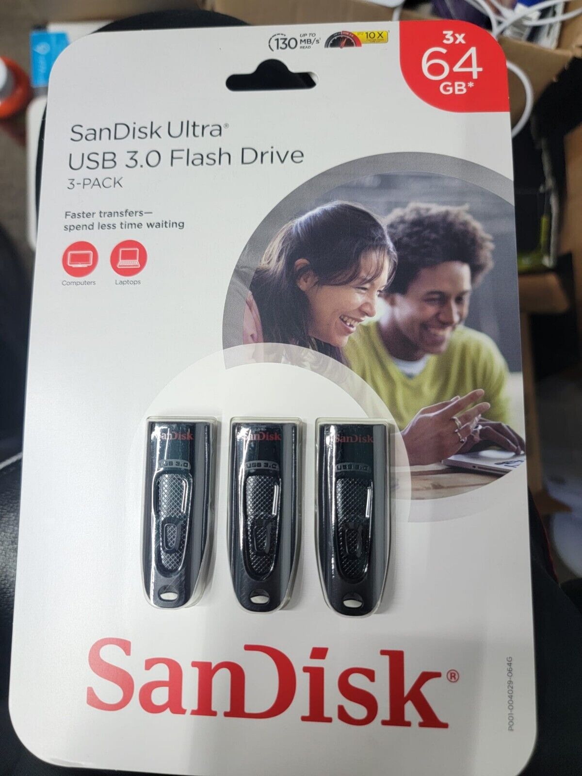 3 pack SanDisk 64gb USB 3.0 Flash Drive Total 192Gb New in Retail Package