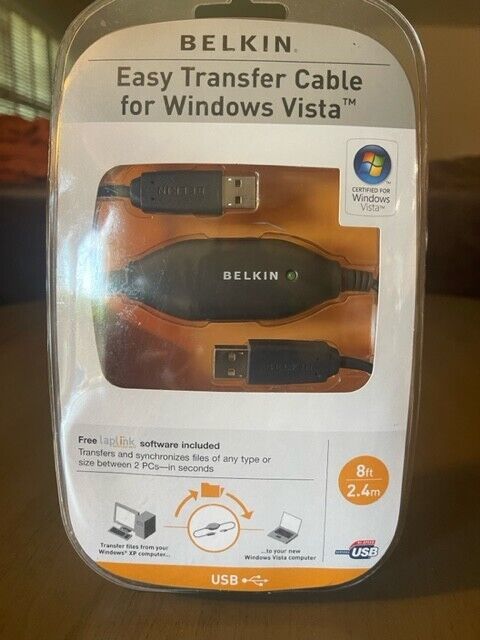 BELKIN Easy Transfer Cable for Windows Vista NEW IN BOX  