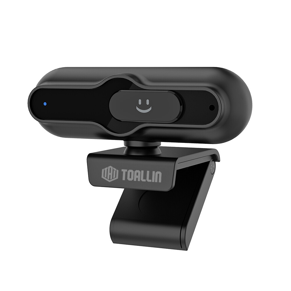 TOALLIN 4K UHD Webcam with Privacy Cover Noise Canceling Mic AutoFocus Camera