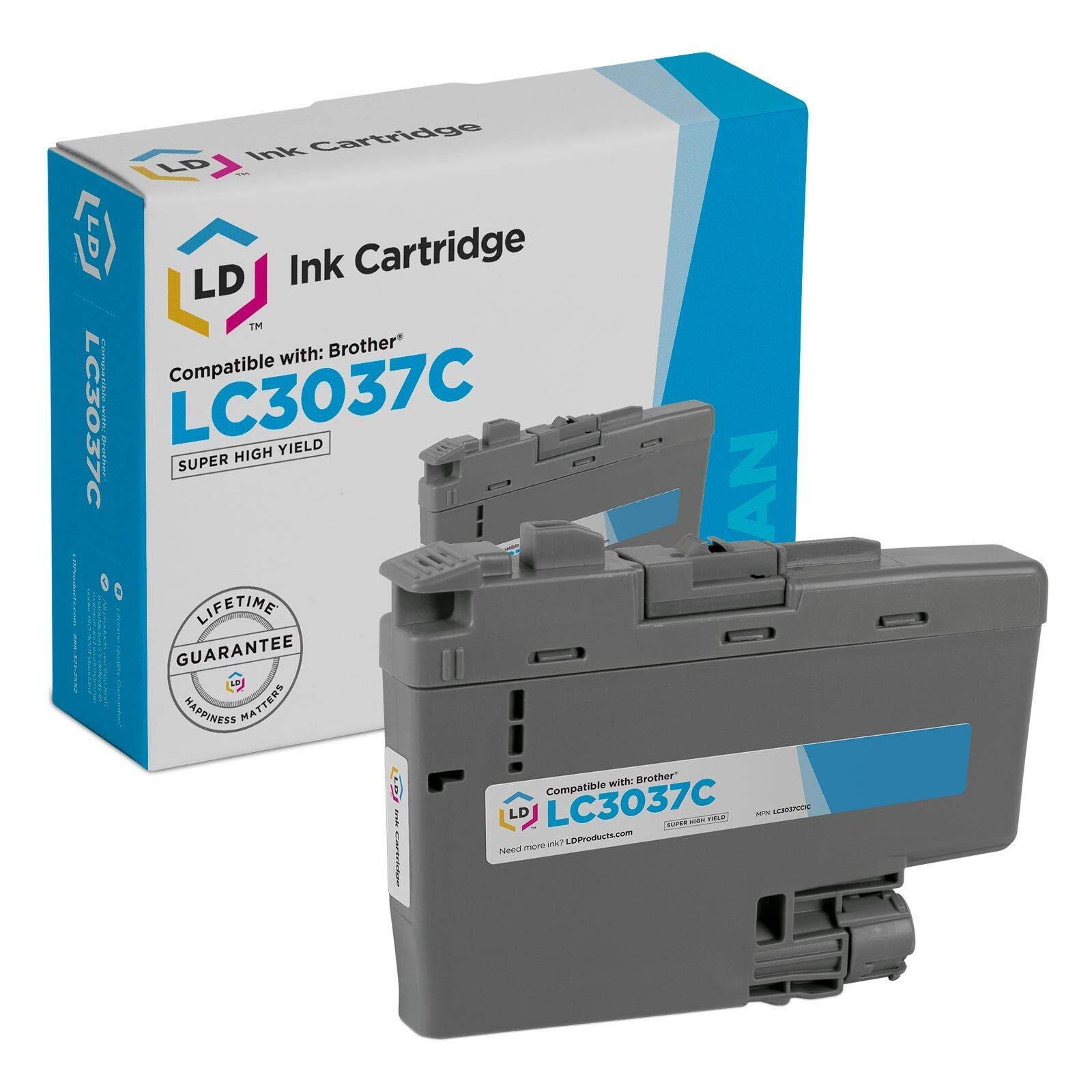 LD Compatible Brother LC3037C Super High Yield Cyan Ink Cartridge