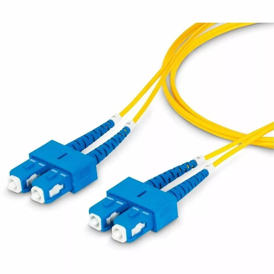 StarTech.com 2m [6.6ft] SC to SC [UPC] OS2 Single Mode Duplex Fiber Optic Cable
