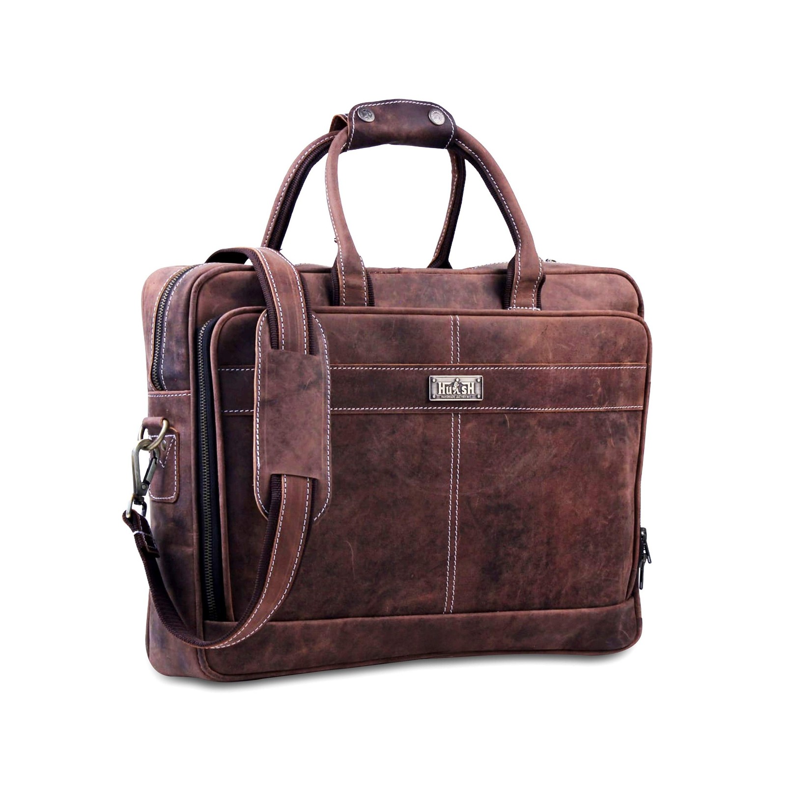 18 Inch Leather Laptop Bag for Computer Bag for Men– Supple Genuine Leathe