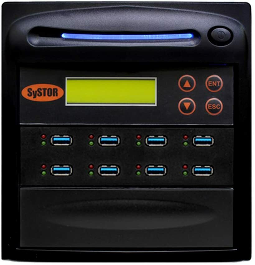 Systor 1:7 USB Duplicator/Sanitizer 6GB/Min Flash Drive Copier/Eraser 2YR WRNTY