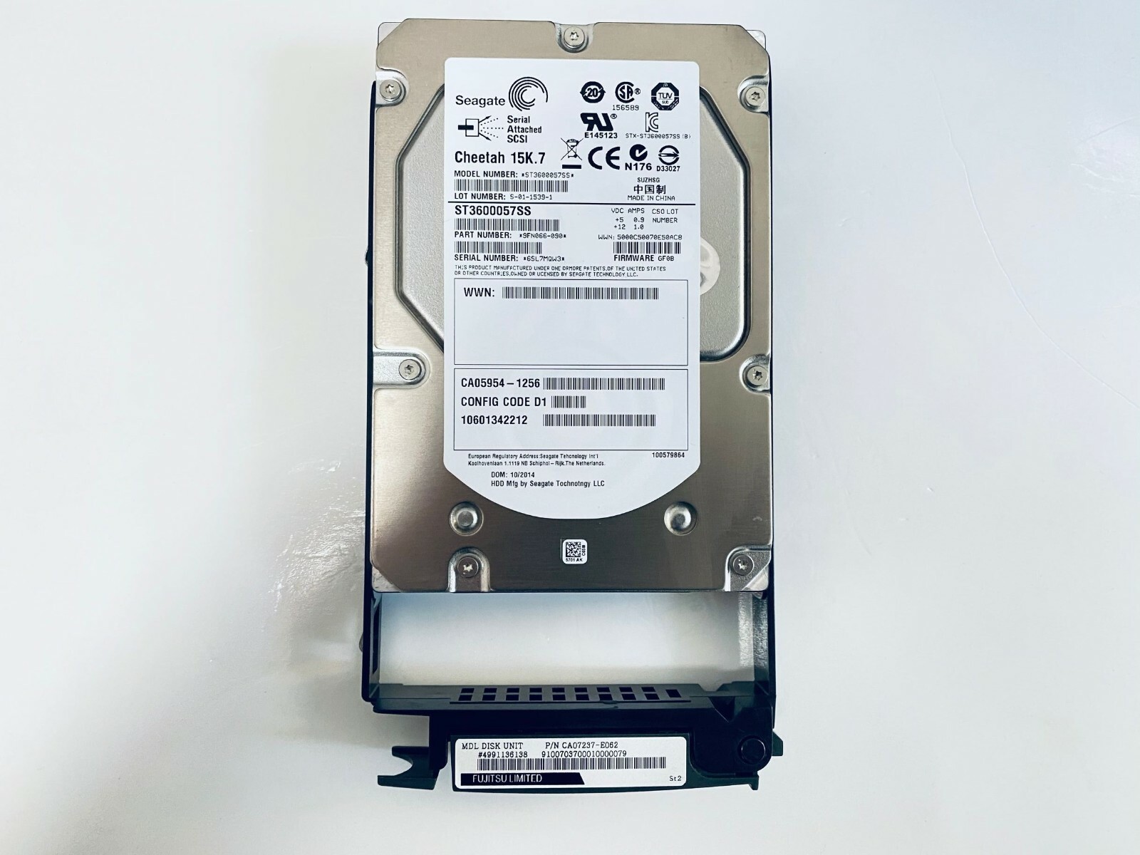 compatible Fujitsu 600GB ST3600057SS 15K SAS 3.5” HDD For Eternus CA07237-E062