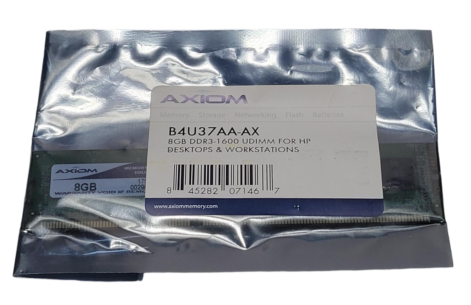 Axiom Memory Solutions PC3-12800 8 GB UDIMM 1600 MHz DDR3 RAM