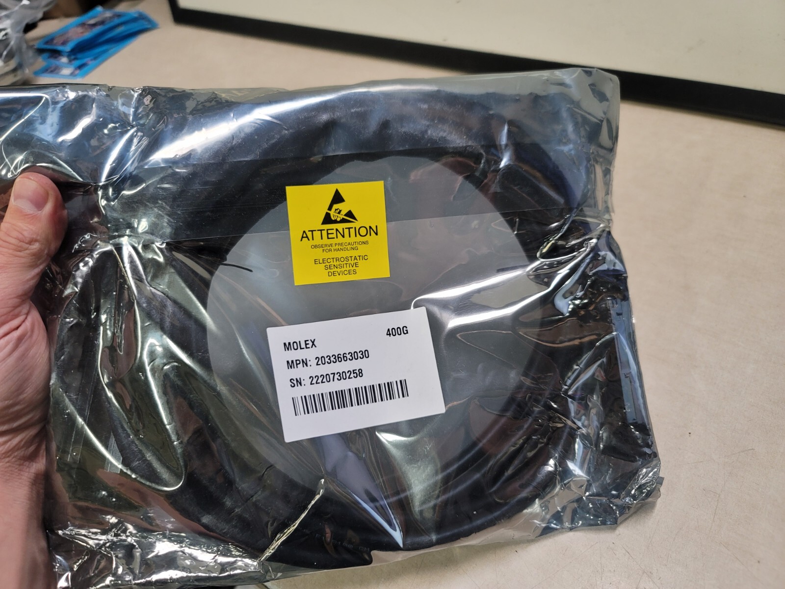 Molex Cable 400G 2033663030 QSFP TO ZQSFP+ M-M 3M NOB