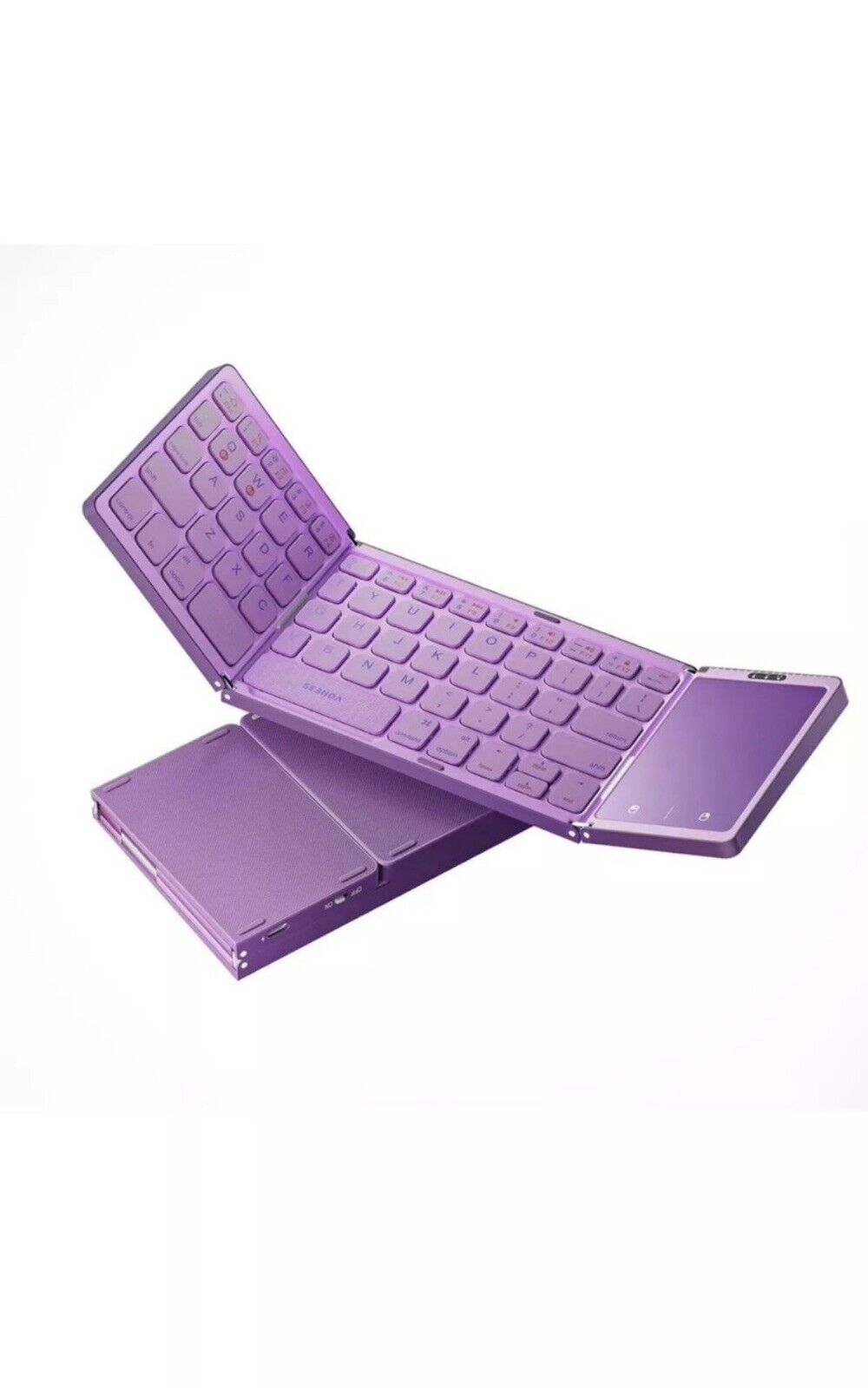 seenda Foldable Bluetooth Keyboard for Travel, Tri-Folding Wireless Portable