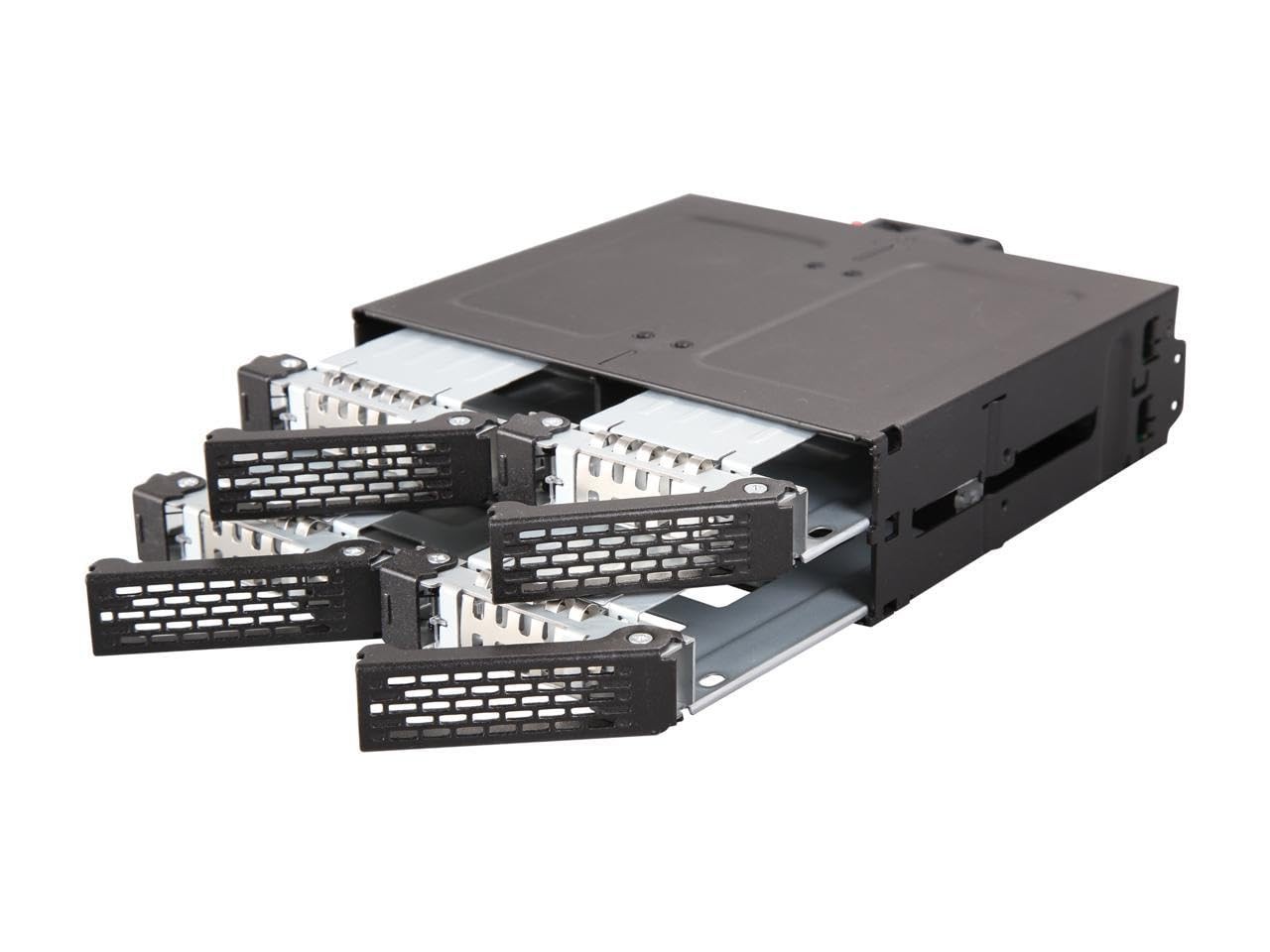 ICY DOCK 4 Bay 2.5 SAS/SATA HDD/SSD Metal Mobile Rack Enclosure for Black