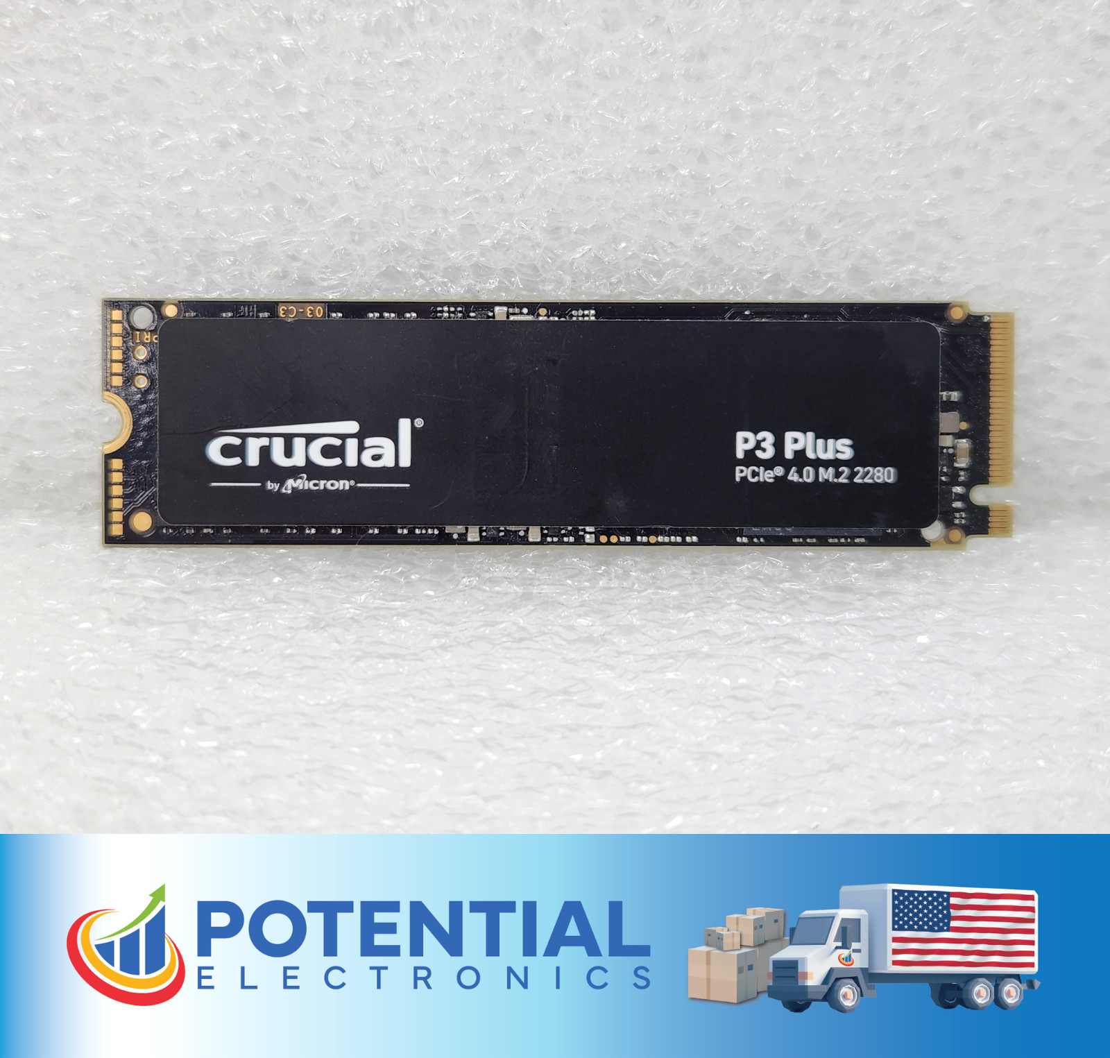Crucial P3 Plus CT500P3PSSD8 500GB M.2 2280 PCle MVMe Gen4x4 Solid State Drive