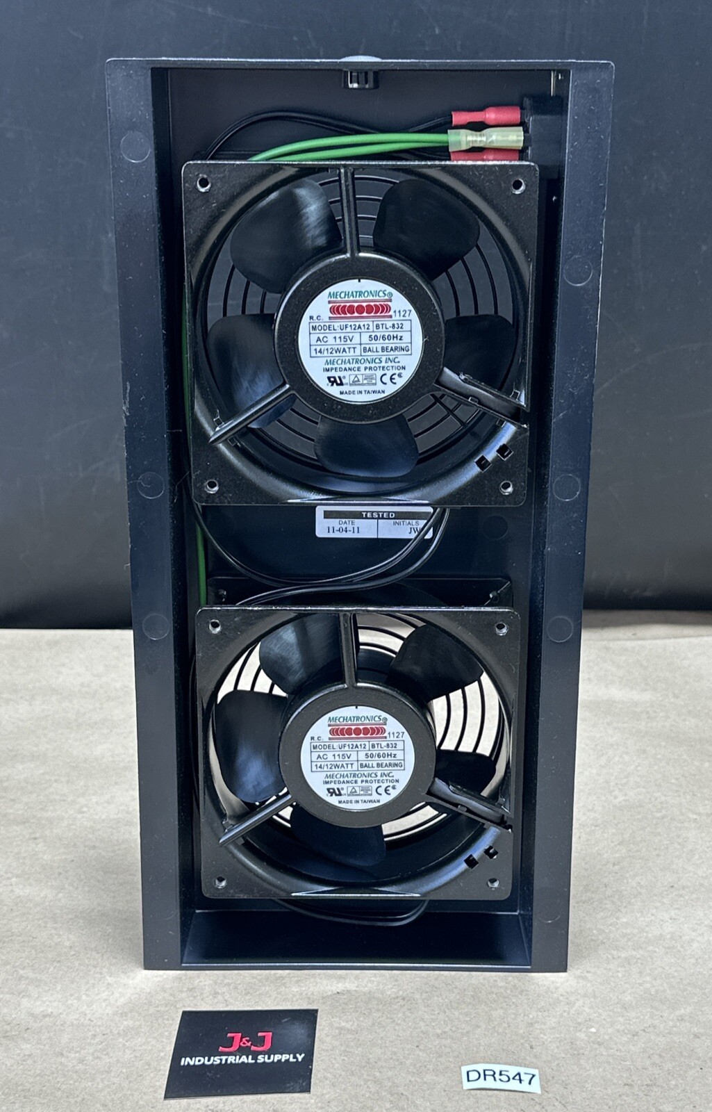 NEW NO BOX- Great Lakes Dual Rack Cooling Fan 7217WS 115VAC 50/60Hz .4A 150CFM