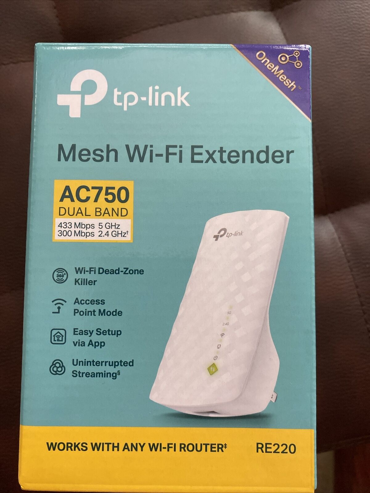 New TP-LINK AC750 750Mbps Dual Band WiFi Range Extender/ RE220