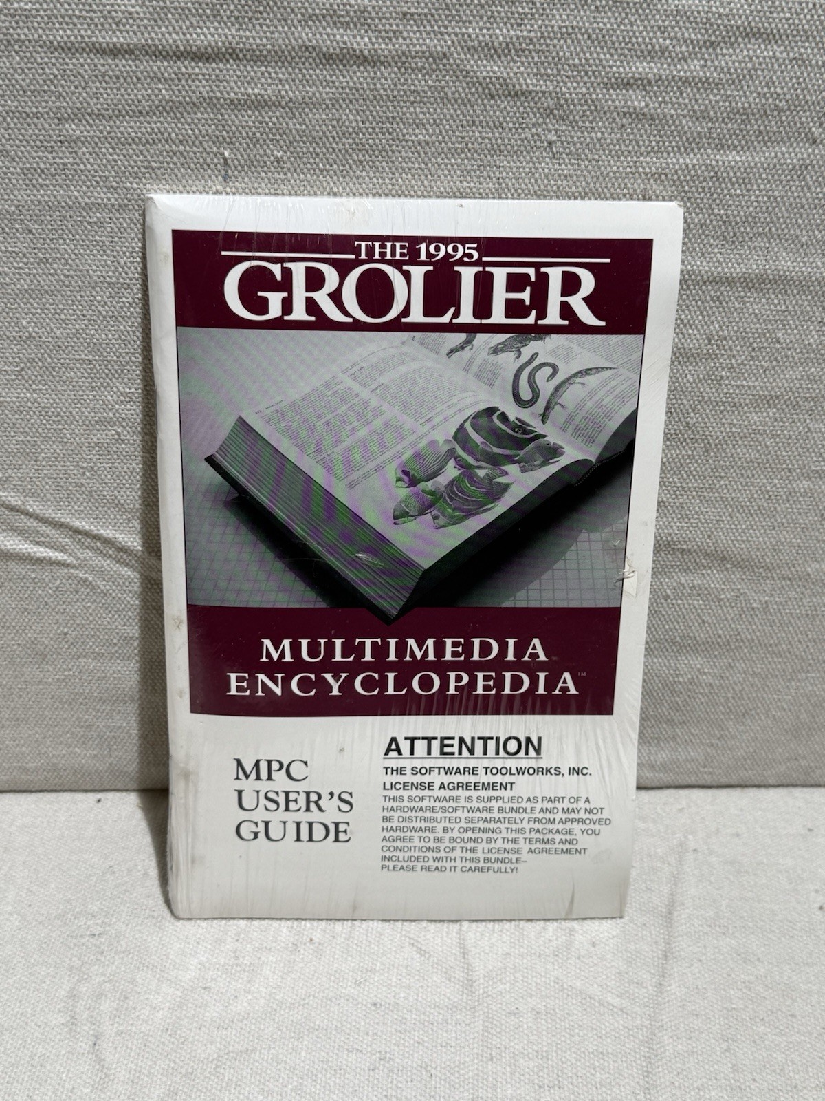 1995 Grolier Multimedia Encyclopedia For CDROM PC Computer W Guide, New