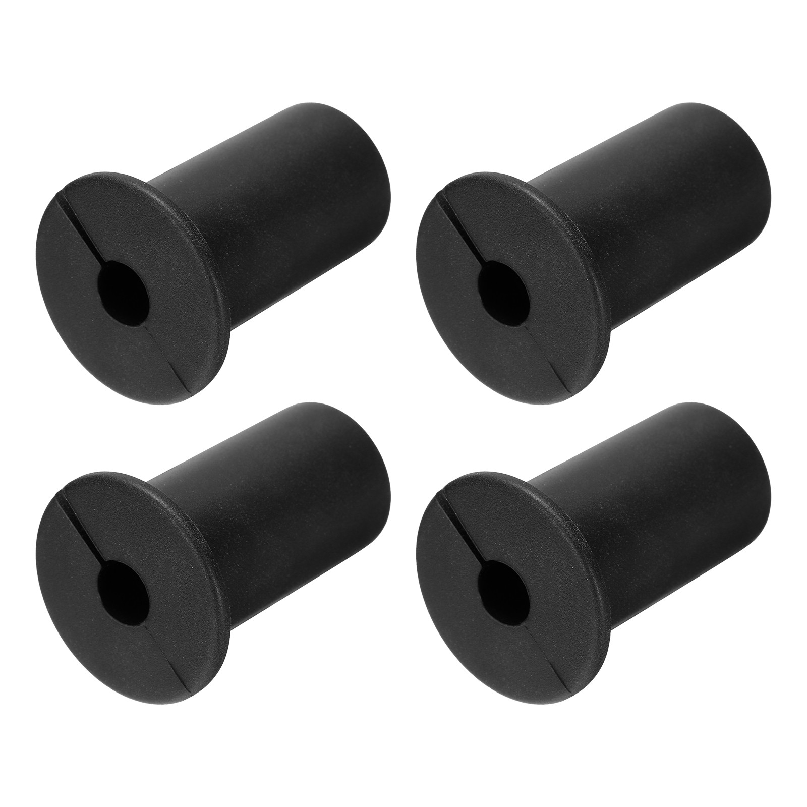4Pcs Wall Grommets for Cables 3/4 Inch Cable with 7mm Hole Silicone Black