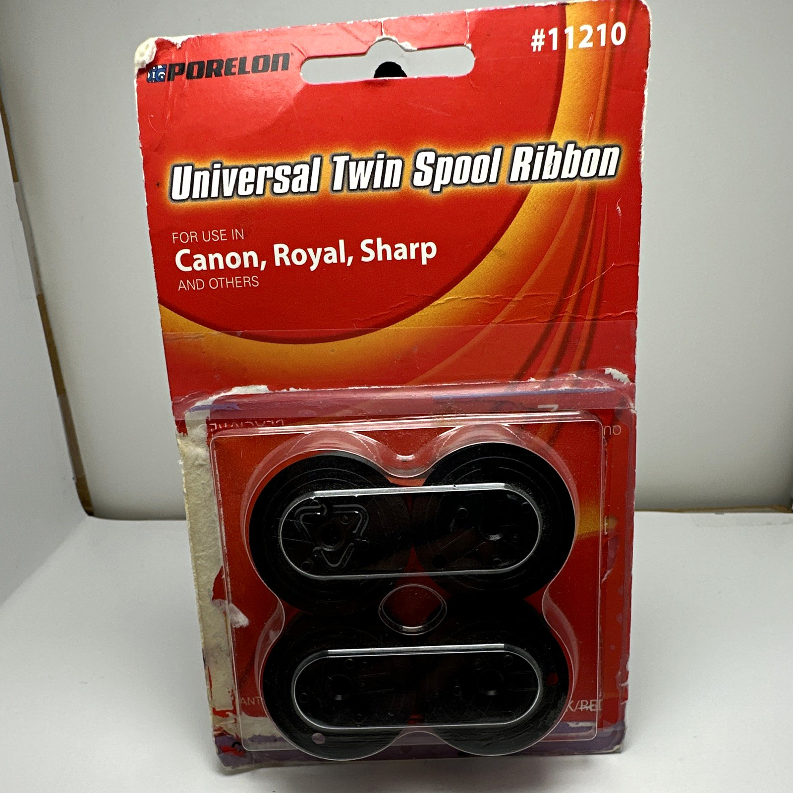Porelon 11210 Black Universal Twin Spool Ribbon for Canon Royal Sharp Dot Matrix