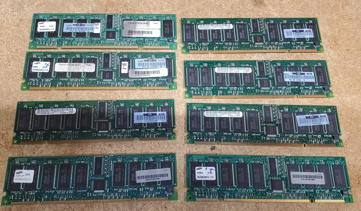 HP  COMPAQ DIGITIAL QTY 8x 20-01ESA-08 512MB 4x ms310-ea