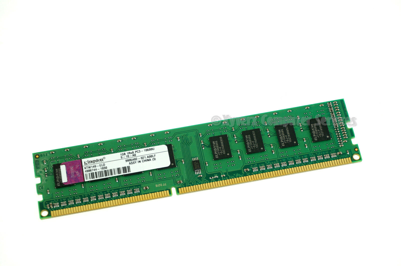 KTW149-ELD GENUINE KINGSTON DESKTOP MEMORY 1GB DDR3 PC3-10600U (CA612)
