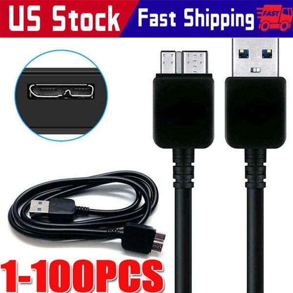 Micro USB 3.0 Cable High Speed Data SYNC For HDD External Hard Drive LOT