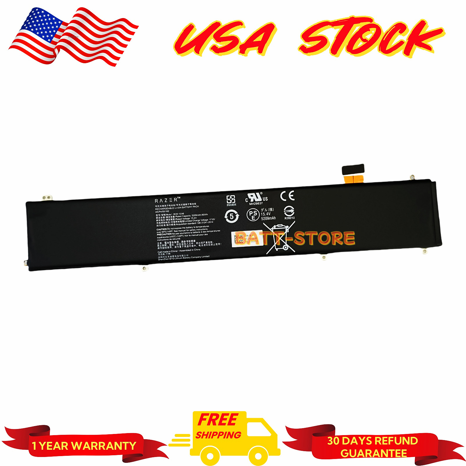 RC30-0248 ORIGINAL New battery for Razer Blade 15 Advanced 2019 2018 RZ09-02385