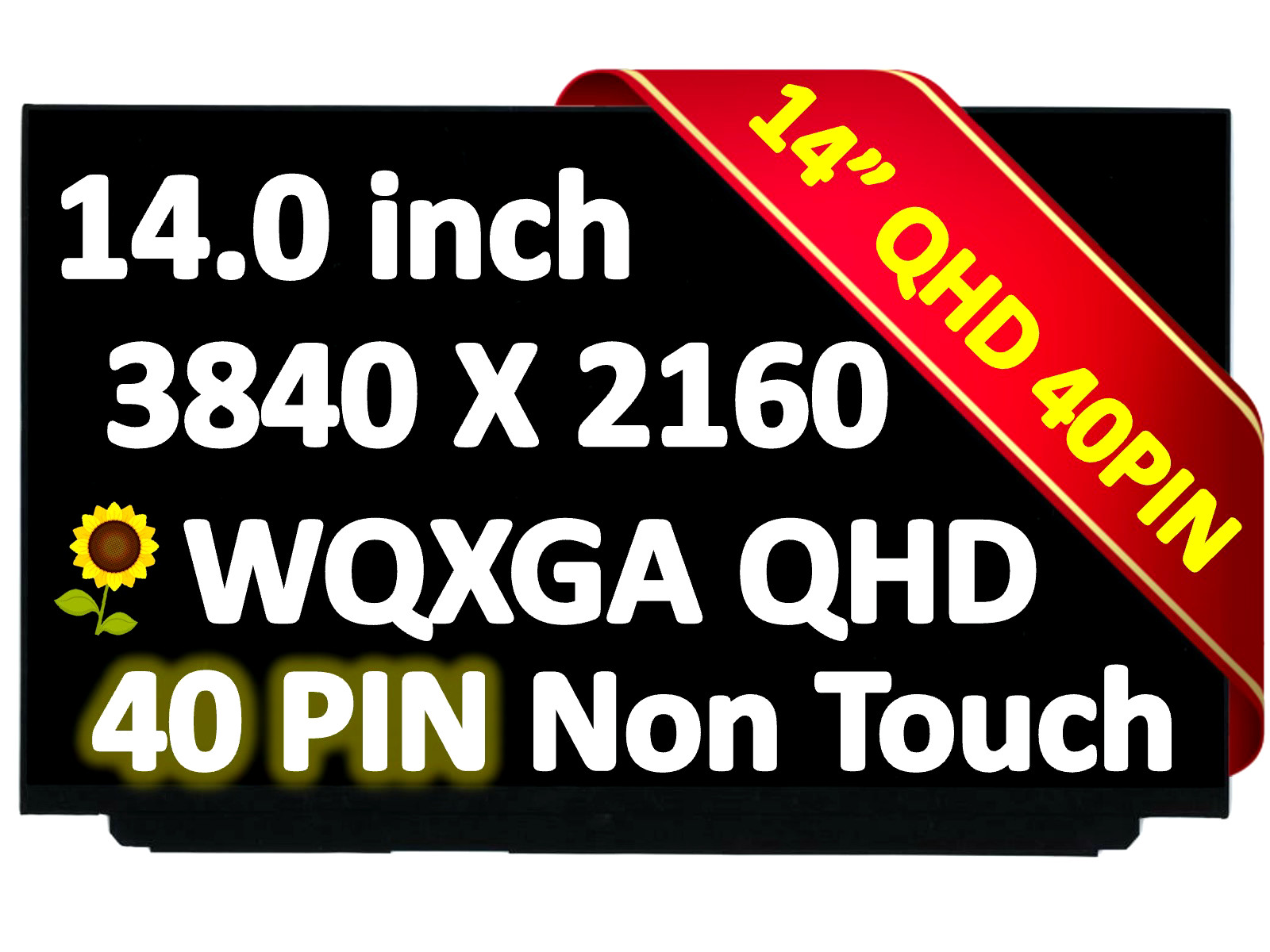 New 14" UHD 4K 100% RGB LCD Screen NV140QUM-N53 FRU: 01YN122 01YN123 For Lenovo