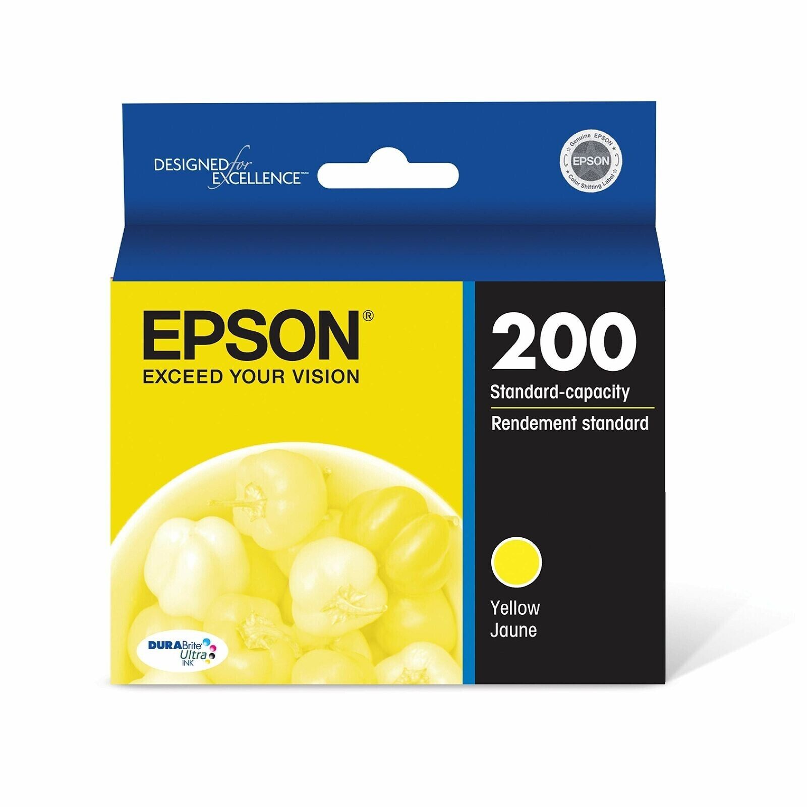 Epson 200 DURABrite Ultra Yellow Standard Capacity Cartridge Ink EXP 01/2023