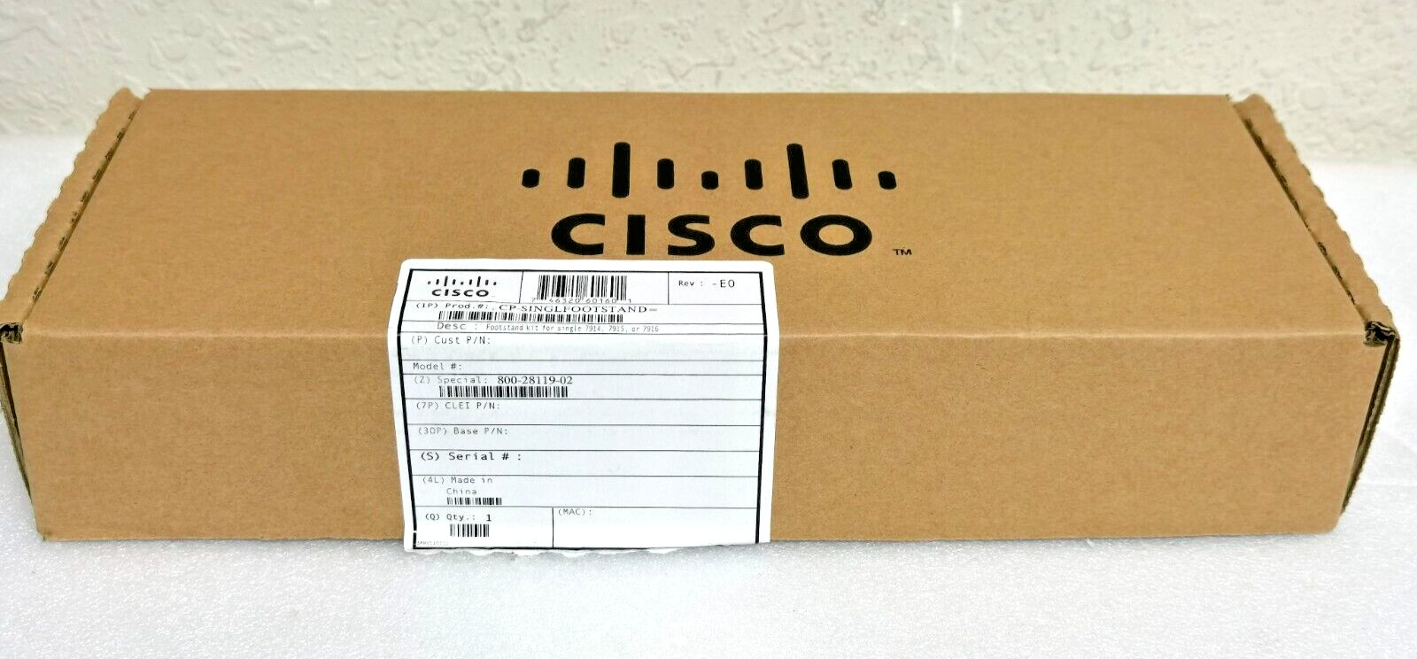 NEW - Cisco CP-SINGLEFOOTSTAND= Footstand Kit For Single 7914, 7915, or 7916