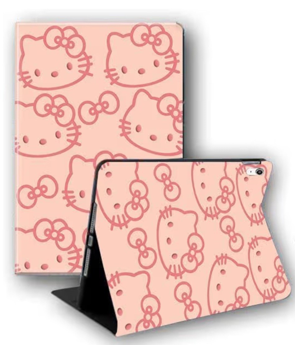 Hello Kitty Pink Folding Folio Tablet Case Cover, iPad 10 Gen 10.9in 2022 A16 11