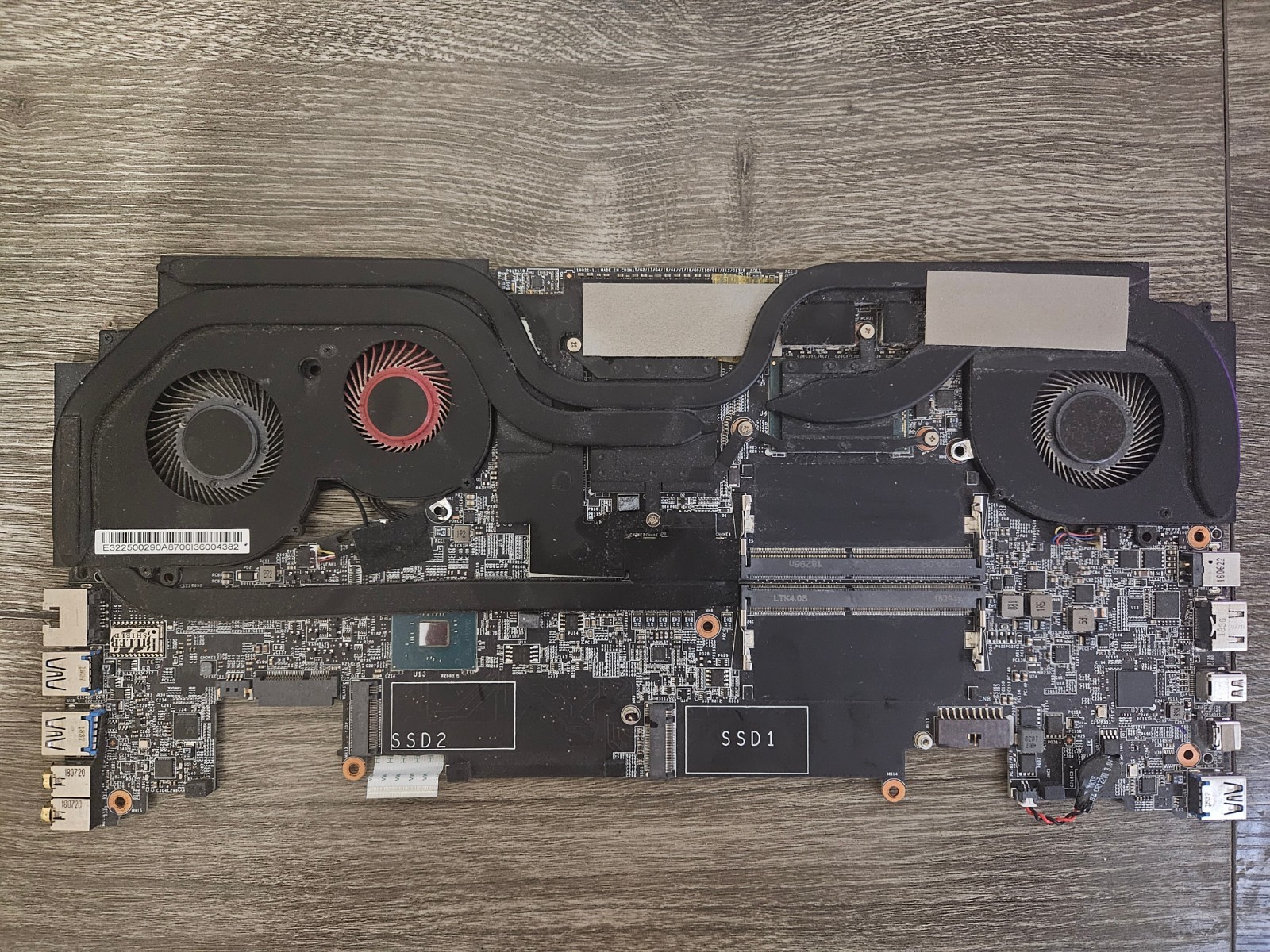 MSI GS65 Stealth thin Motherboard i7-8700H & GTX 1070 Max-Q with Fans.