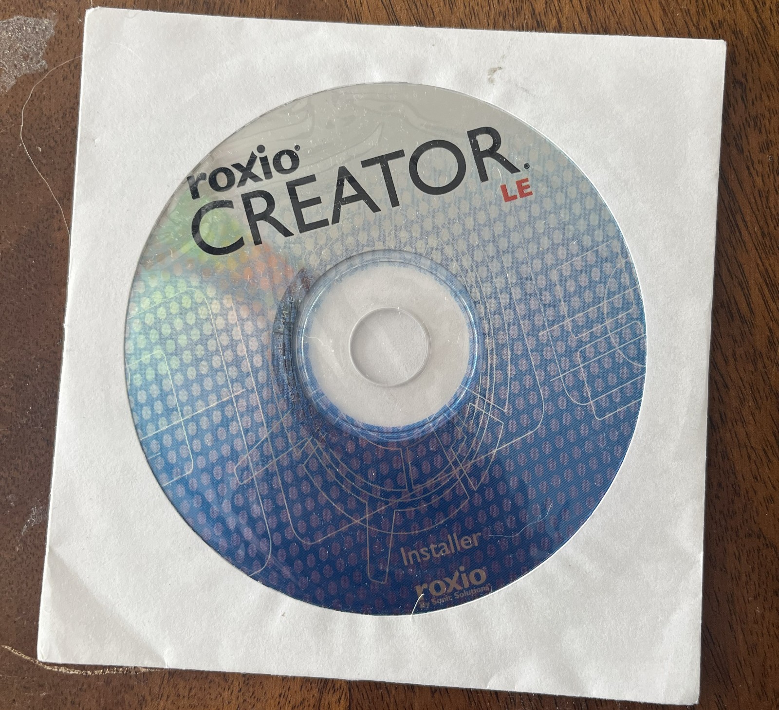 Roxio Creator LE Installer CD Sonic Solutions Vintage PC Software Disc