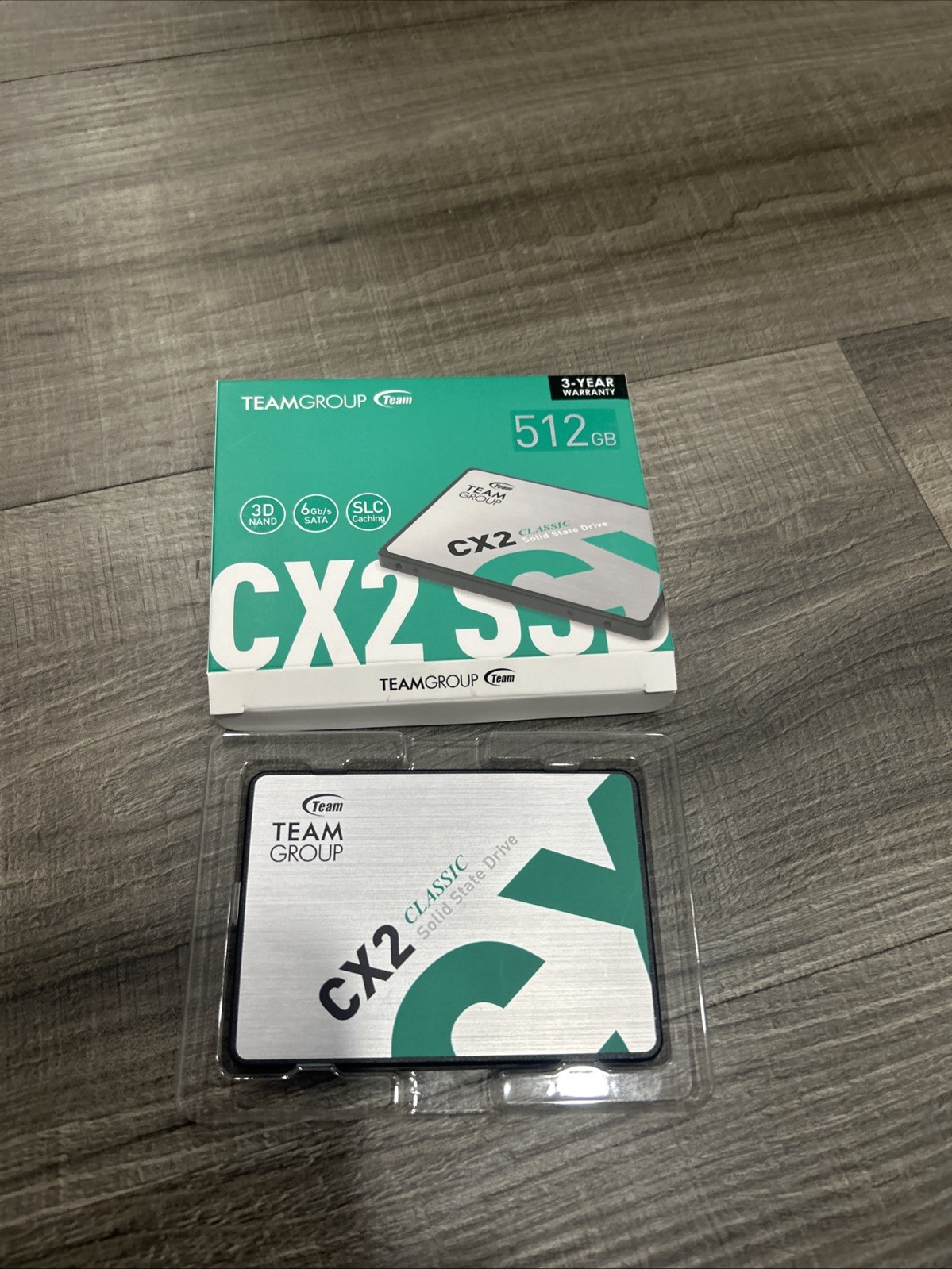 Team Group CX2 2.5" 512GB SATA III 3D NAND Internal Solid State Drive SSD
