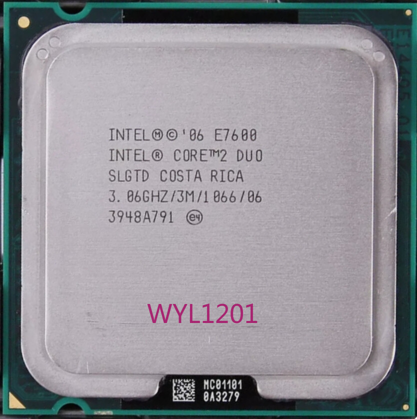 Original Intel Core 2 Duo E7600 3.06 GHz Dual-Core (BX80571E7600) Processor CPU
