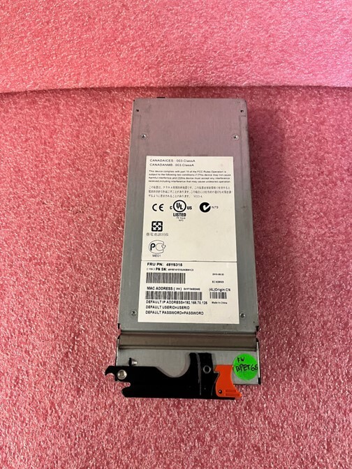 Lenovo /IBM BladeCenter KVM/Advanced Management Module FRU 49Y6315