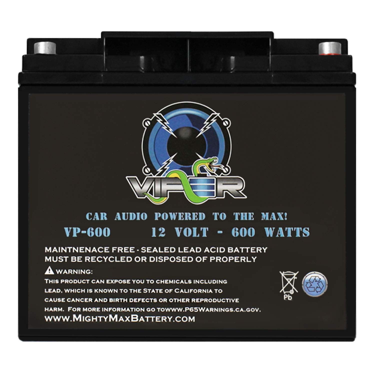 Mighty Max Battery Viper By Mighty Max Battery VP-600-12 Volt 18 AH, 600 Watt