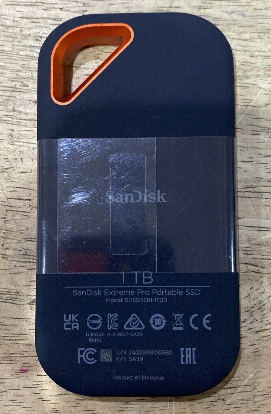 SanDisk - Extreme Pro Portable 1TB External USB-C NVMe SSD - Black SDSSDE81-1T00