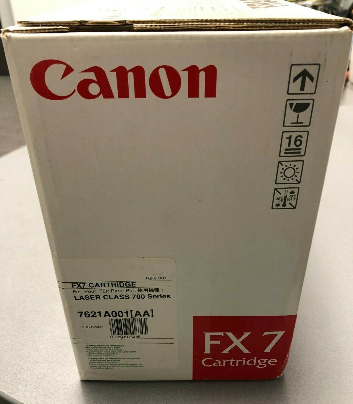 Genuine Canon FX7 7621A001AA For use in LaserClass 700 Series 