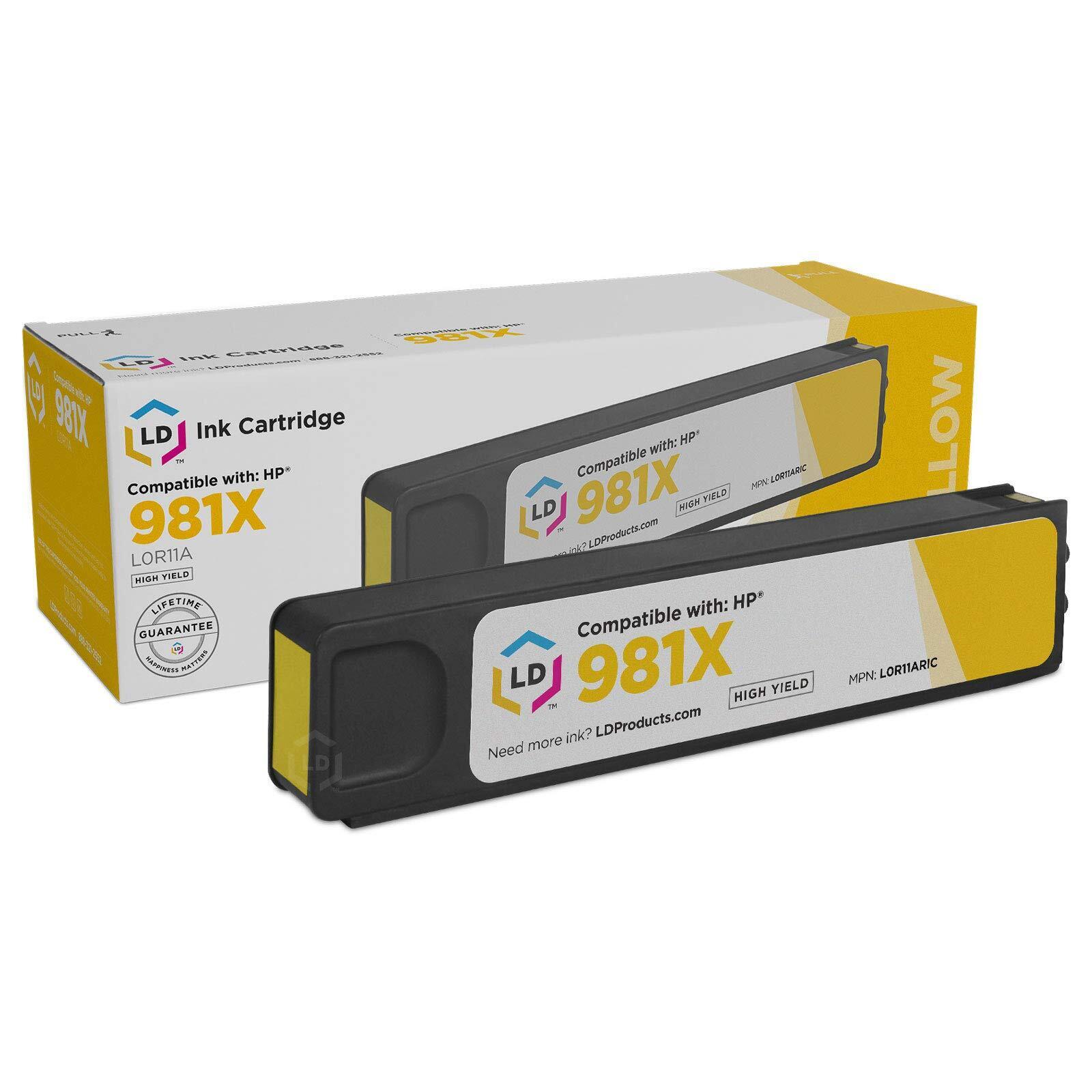 Reman Ink Cartridge Replacement for HP 981X L0R11A High Yield (Yellow)