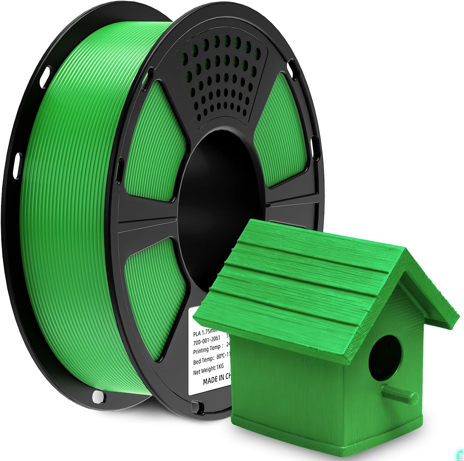ASA Filament 1.75Mm,Premium Weather & UV Resistant Green ASA