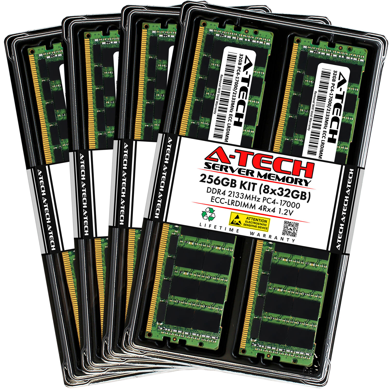 256GB 8x 32GB PC4-2133 LRDIMM Supermicro 6029U-TRT F619P3-FT Memory RAM