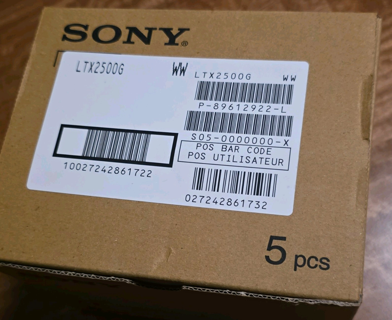 Sony LTO Ultrium 6 LTO-6 RFID Data Tape Cartridge LTX2500G 6.25TB 5-Pack