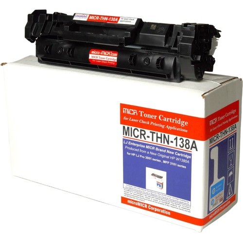 microMICR MICR Standard Yield Toner Cartridge 138A, 138X (W1480A) - Black - 1 Ea