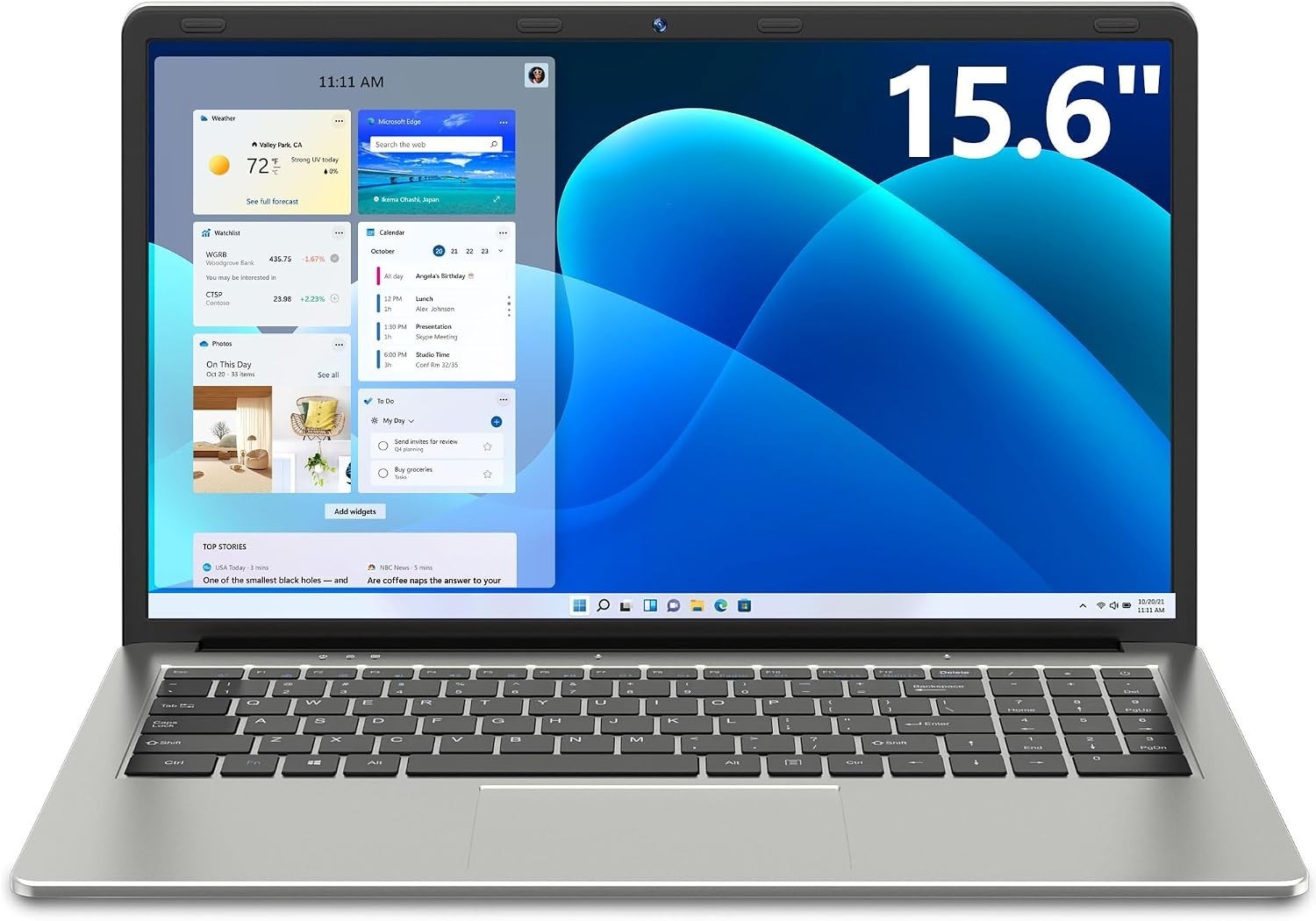 SGIN M15 15.6" Laptop Intel Celeron Quad Core 4GB RAM 128GB SSD