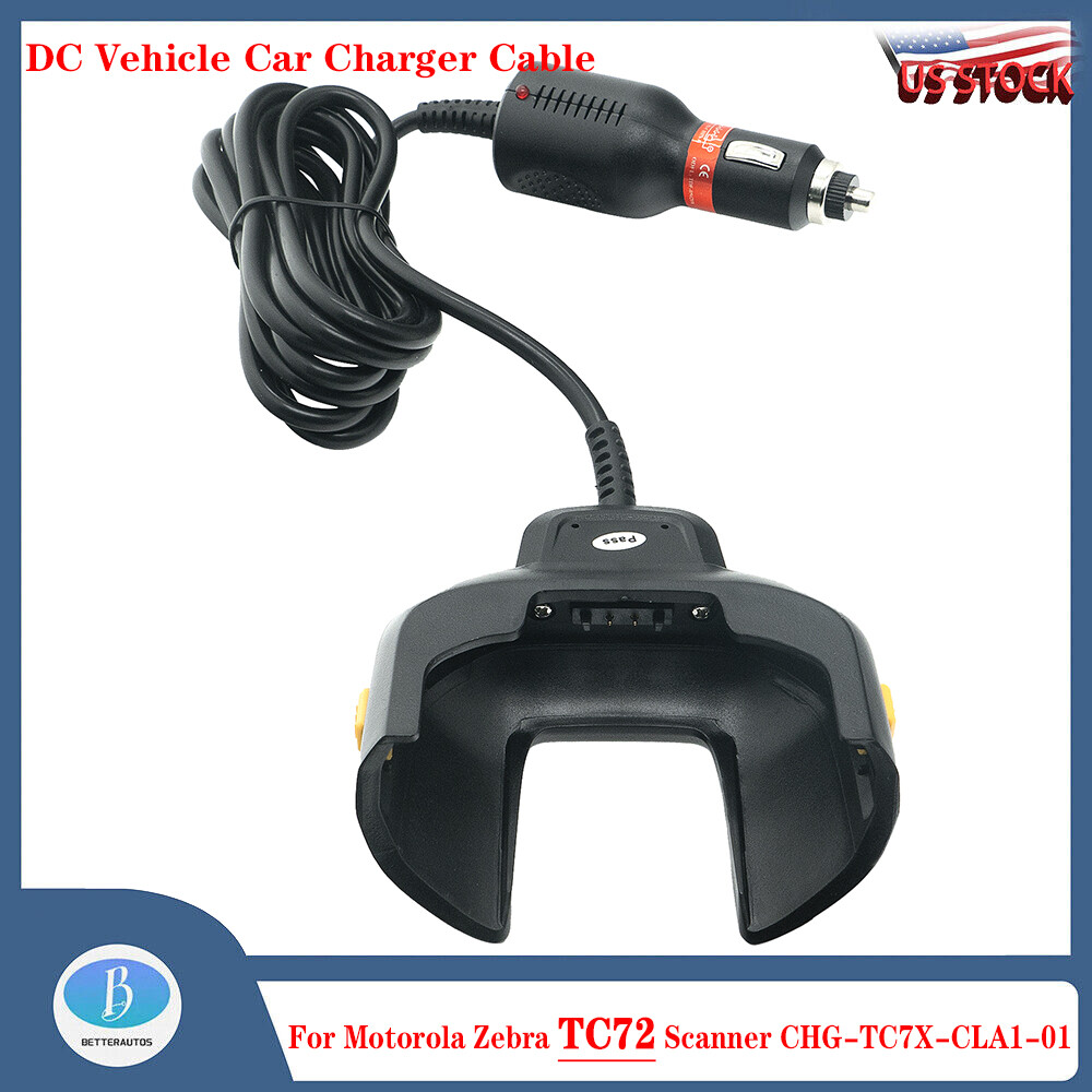 DC Vehicle Car Charger Cable For Zebra TC70 TC75 TC77 Scanner CHG-TC7X-CLA1-01